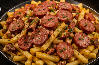Batata Frita com Calabresa (500g)